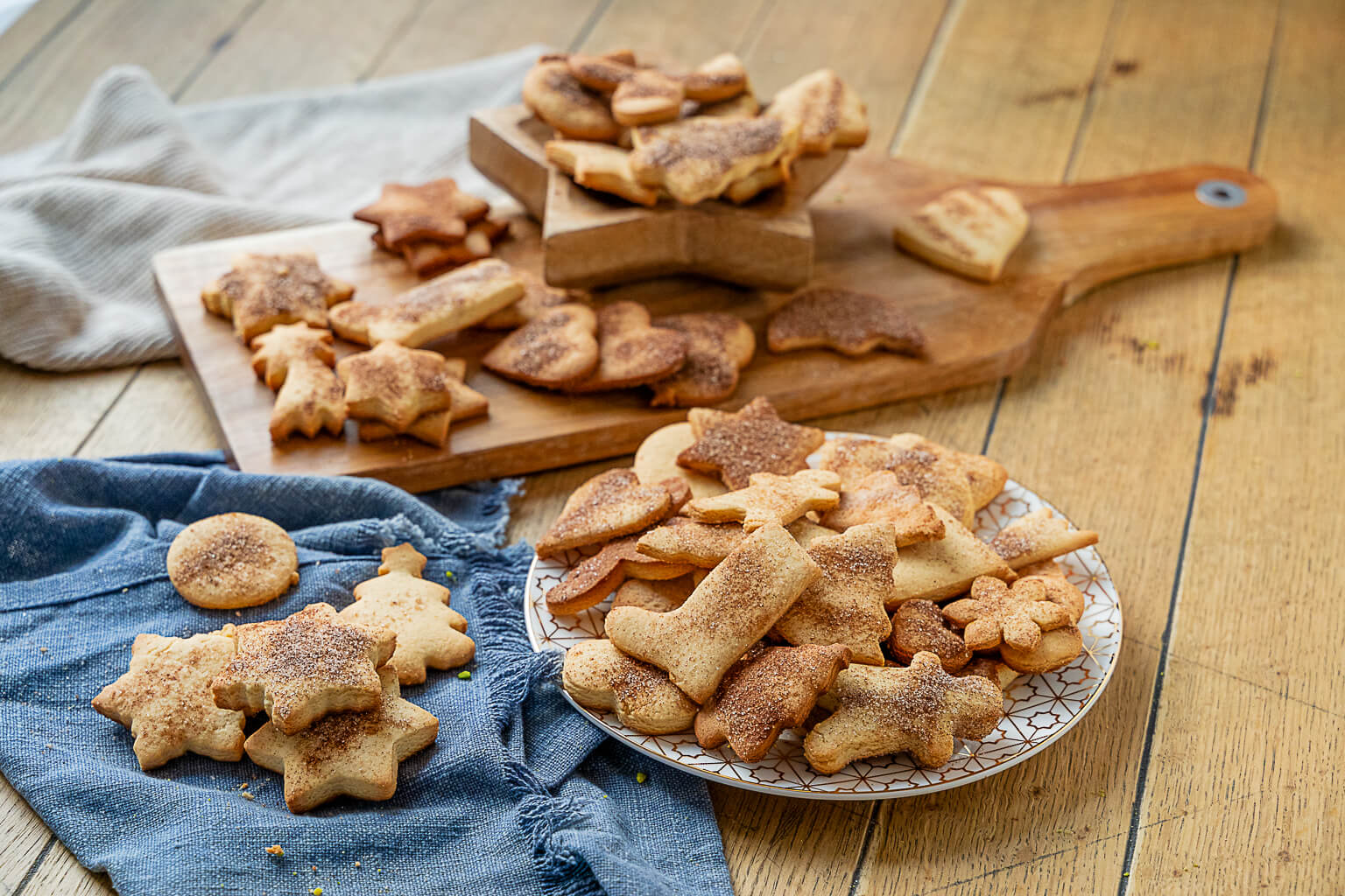 Marzipan Zimt Zucker Plätzchen