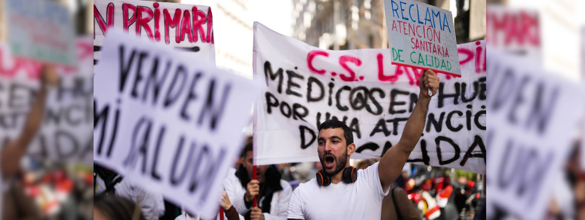 Manifestación en defensa de la sanidad pública