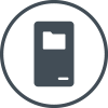 File Security dark grey icon