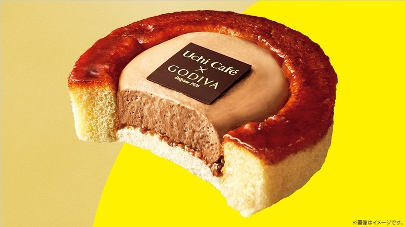 「UC×GODIVA カラメルショコラロール」397円