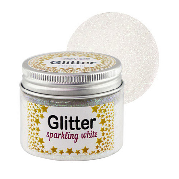 Glitter, Farbe Funkelndes Weiß, 50 ml