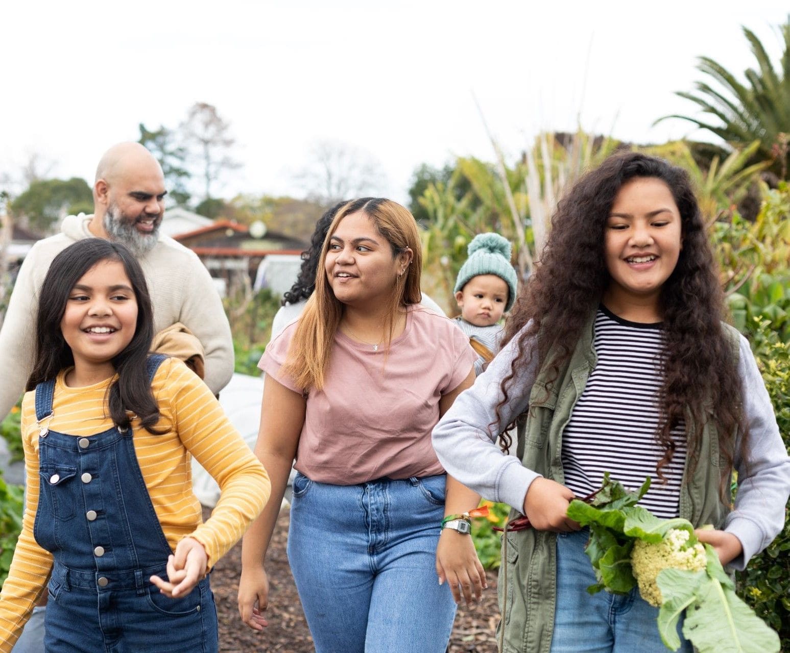 Image of family in New Zealand