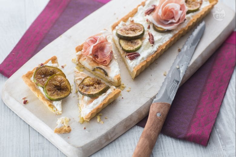 Crostata salata ai fichi