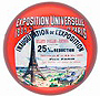 Paris Glass Magnet - 1889 Paris Expo