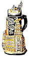 Munich City Hall Commemorative Beer Stein, 11-1/2H