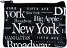 New York Souvenir Neoprene Coin Purse with Typography Art