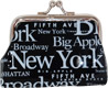 New York City Typography Coin Purse – Black & White Design