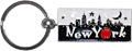 New York City Skyline Metal Keychain