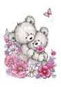 Clear stamp - Wild Rose Studio`s - Bear hugs