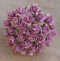 WOC Flowers - 2Tone Ivory / Pale Pink Mullberry Paper Roses - 10mm