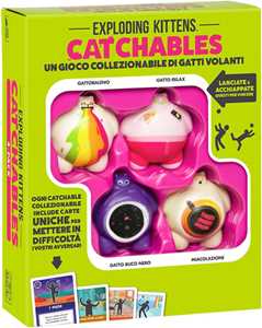 Giocattolo Asmodee - Catchables, Un gioco di carte dai creatori di Exploding Kittens, 8+ Anni, 2+ Giocatori, Edizione in Italiano Asmodee