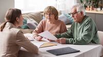 Couple have a consultation with financial advisor