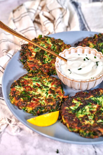 Crispy Spinach Fritters