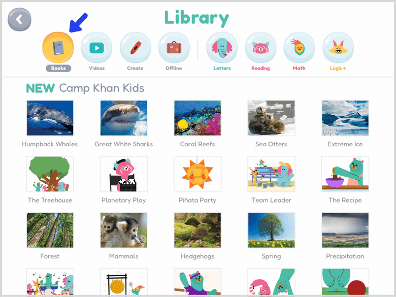 Khan Academy Kids Library