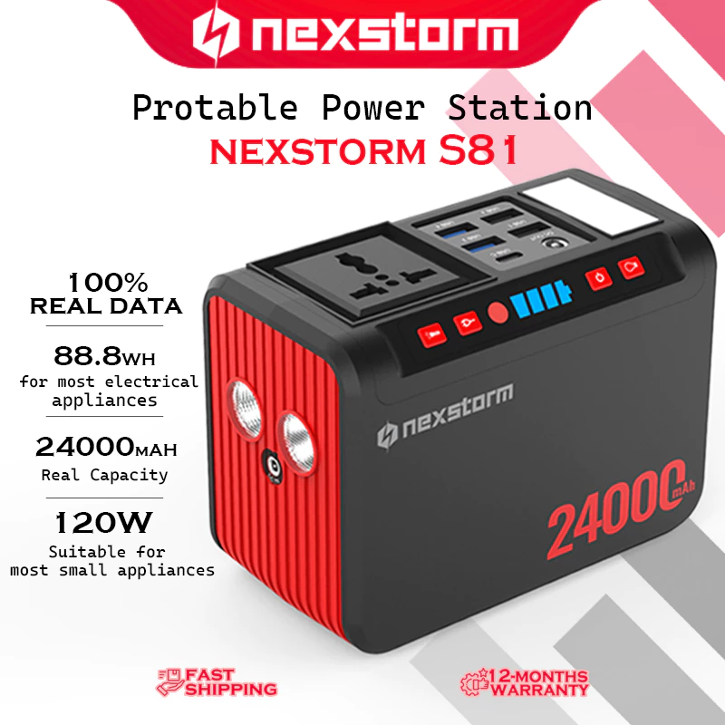 Nexstorm Portable Power Station S81 120W 24000mAh