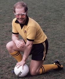 Elton John con la maglia del Watford