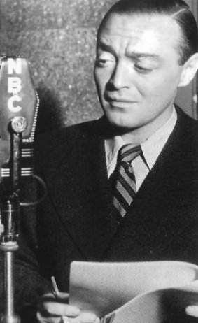 Peter Lorre and microphone