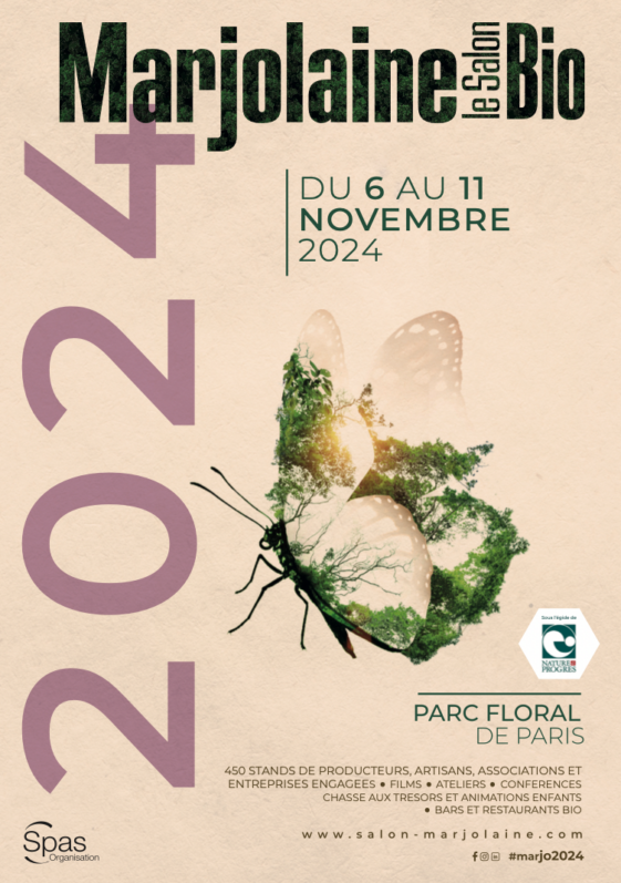 Lire la suite à propos de l’article Marjolaine, le salon Bio du 6 au 11 novembre 2024 au Parc Floral de Paris