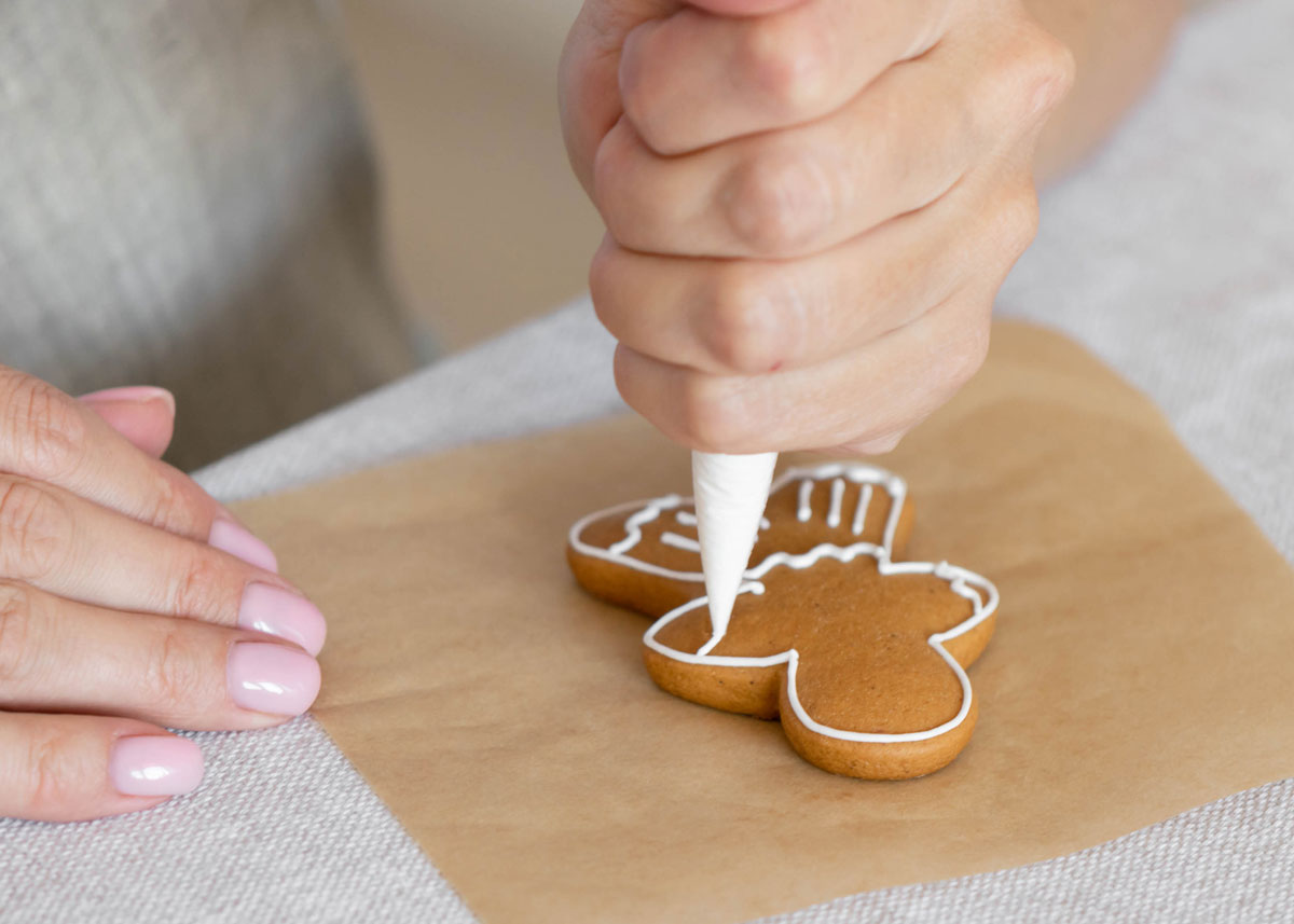 decorar gingerbread cookies