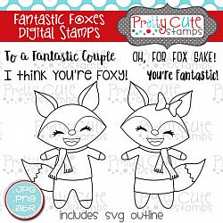 Fantastic Foxes Digital Stamps