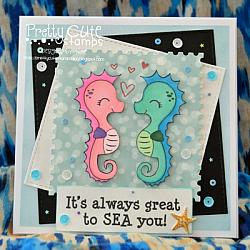 Seahorse Digital Stamps