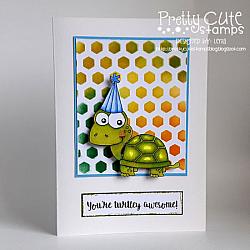 Birthday Turtle Digital Stamps