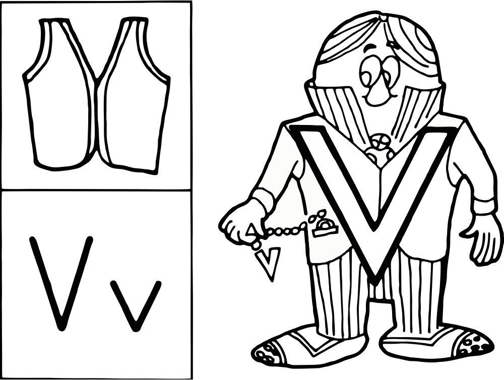 Letter People Coloring Pages