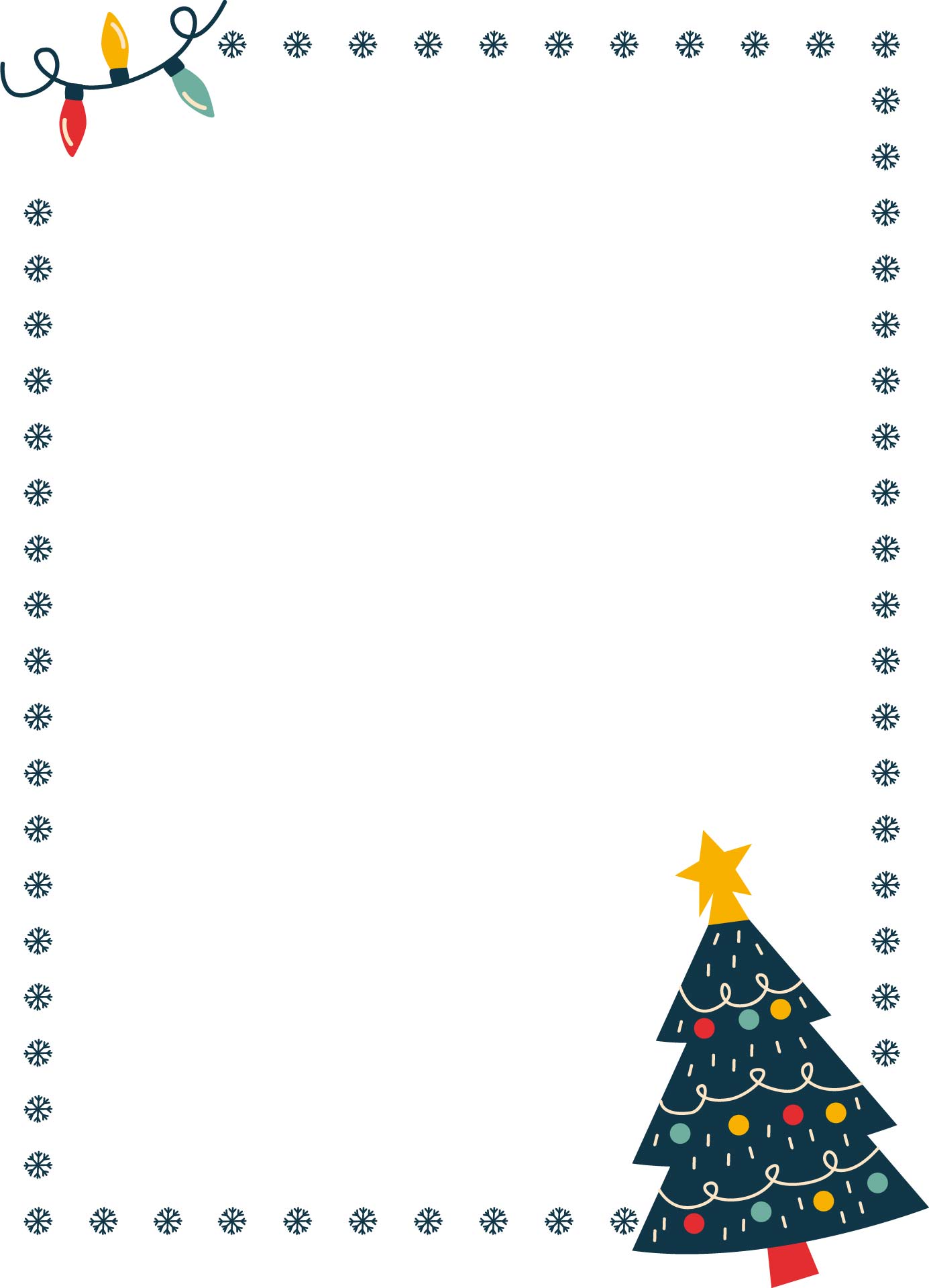 Printable Christmas Letterhead Templates