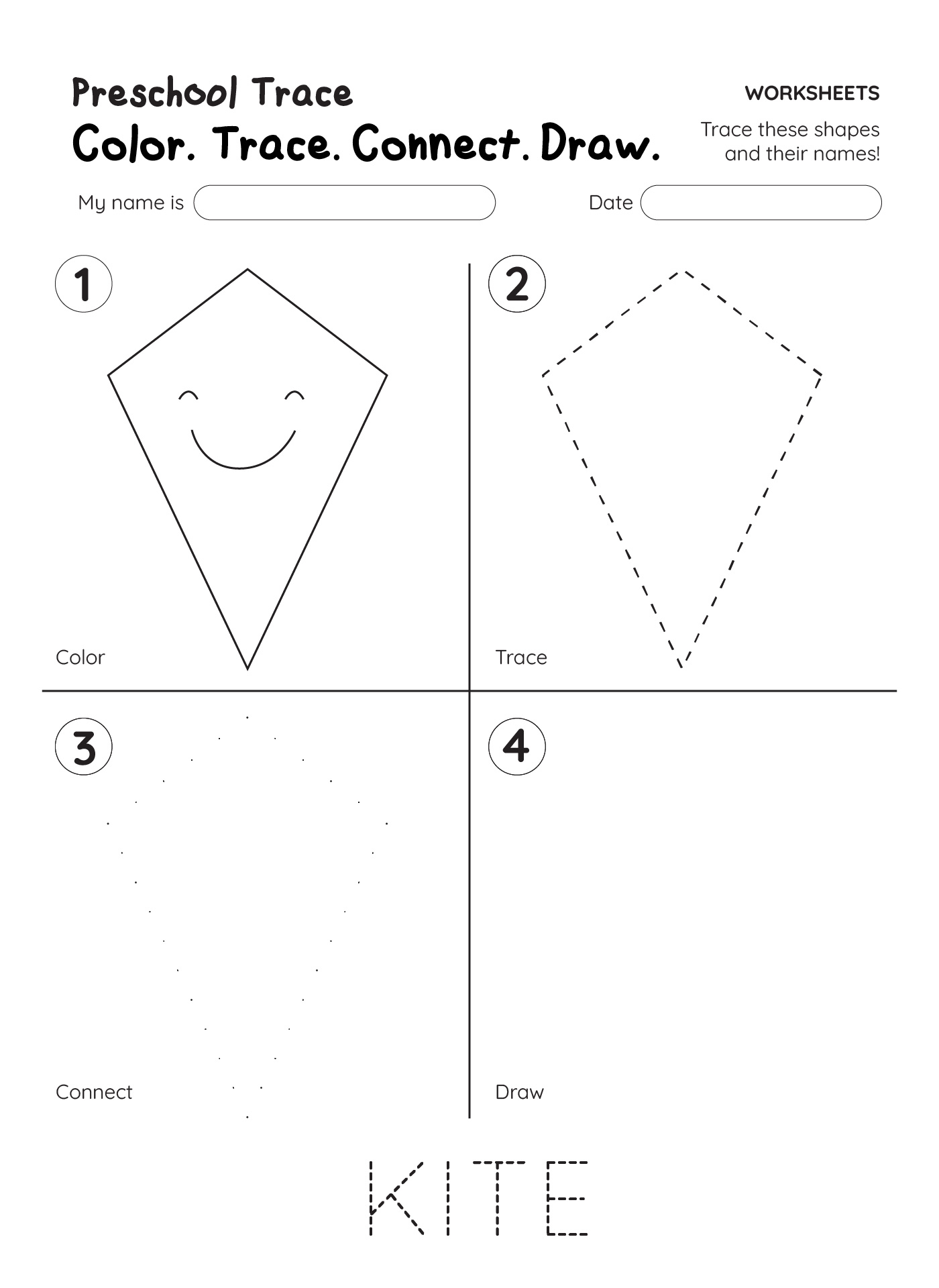 Printable Preschool Worksheets Shapes