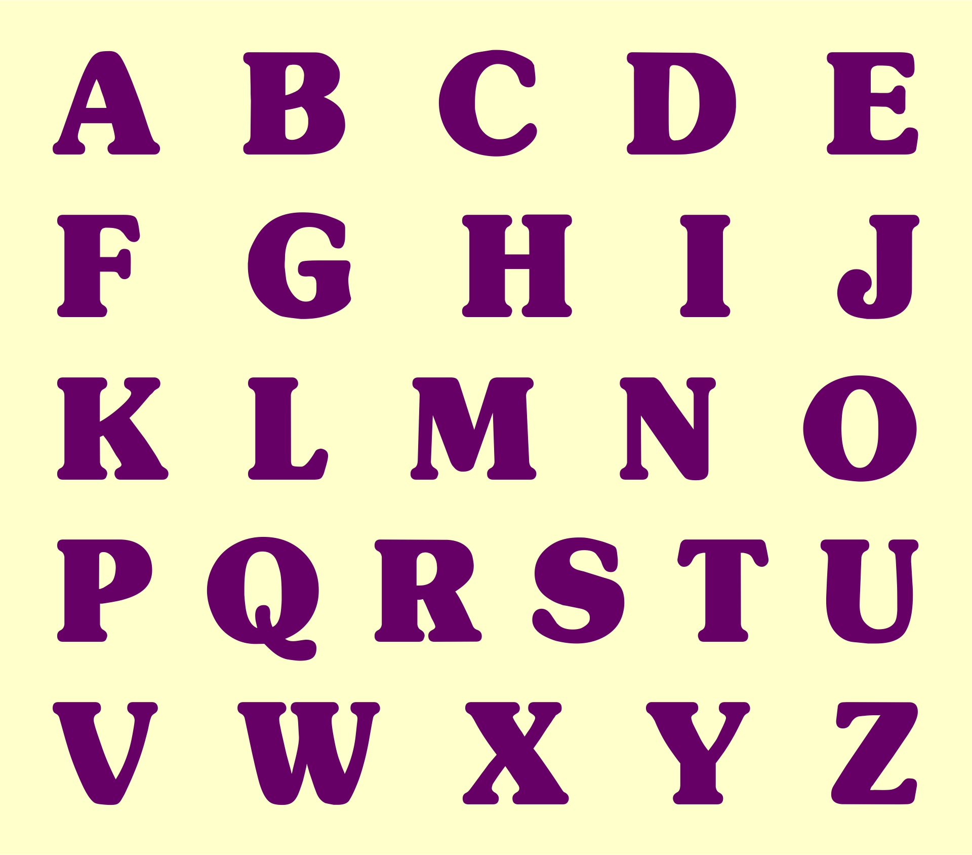 Alphabet Letter Templates