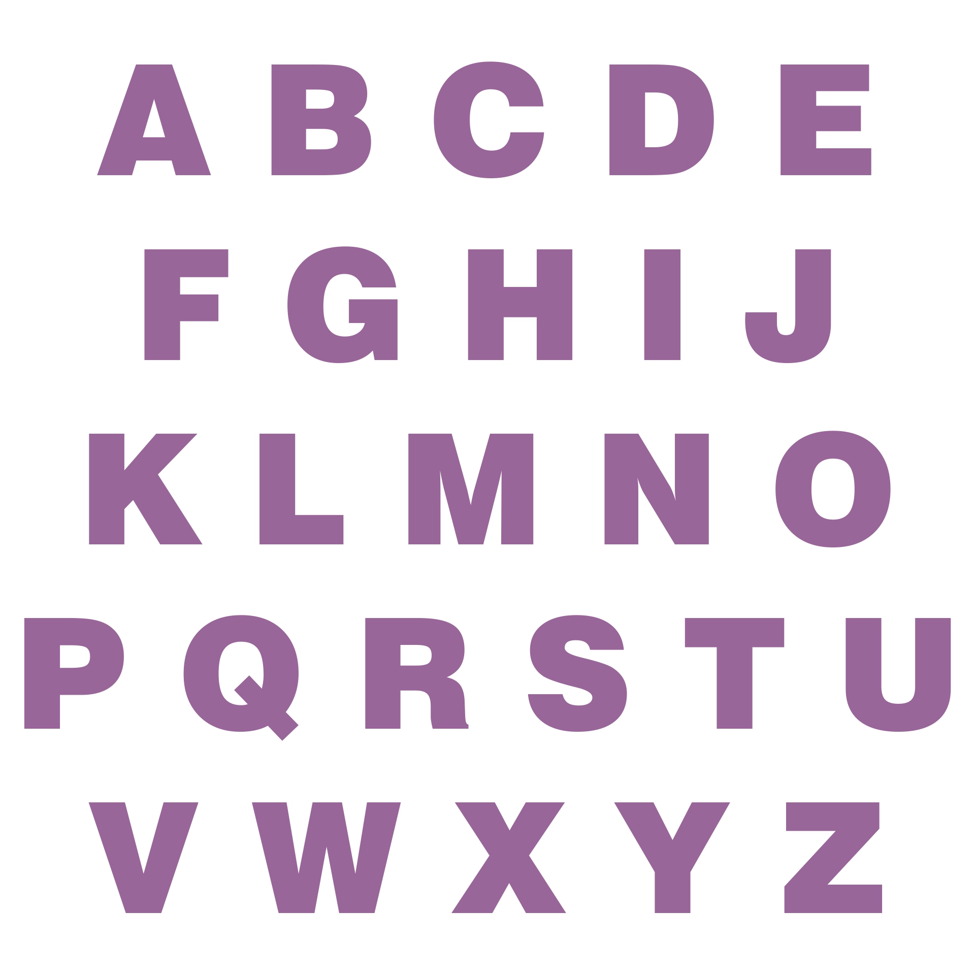 Large Size Alphabet Letter Printable