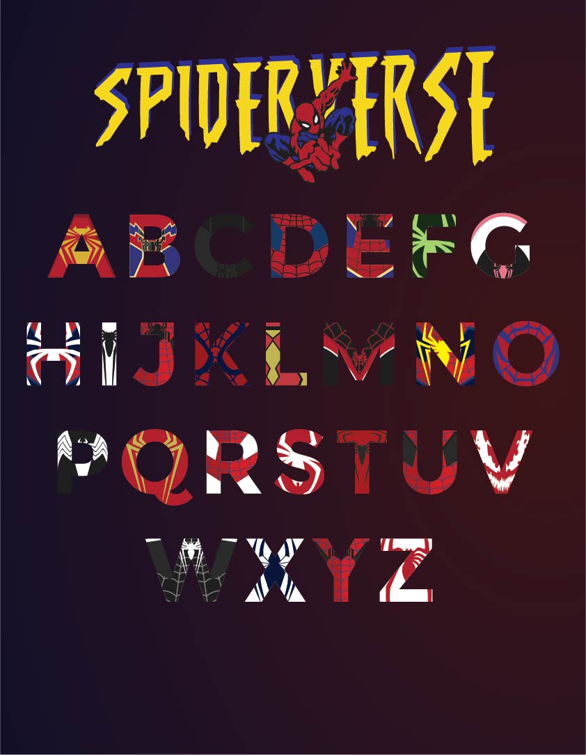 Superhero Alphabet Letters Printable