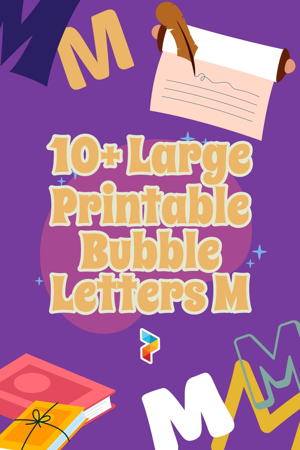 Large  Bubble Letters M