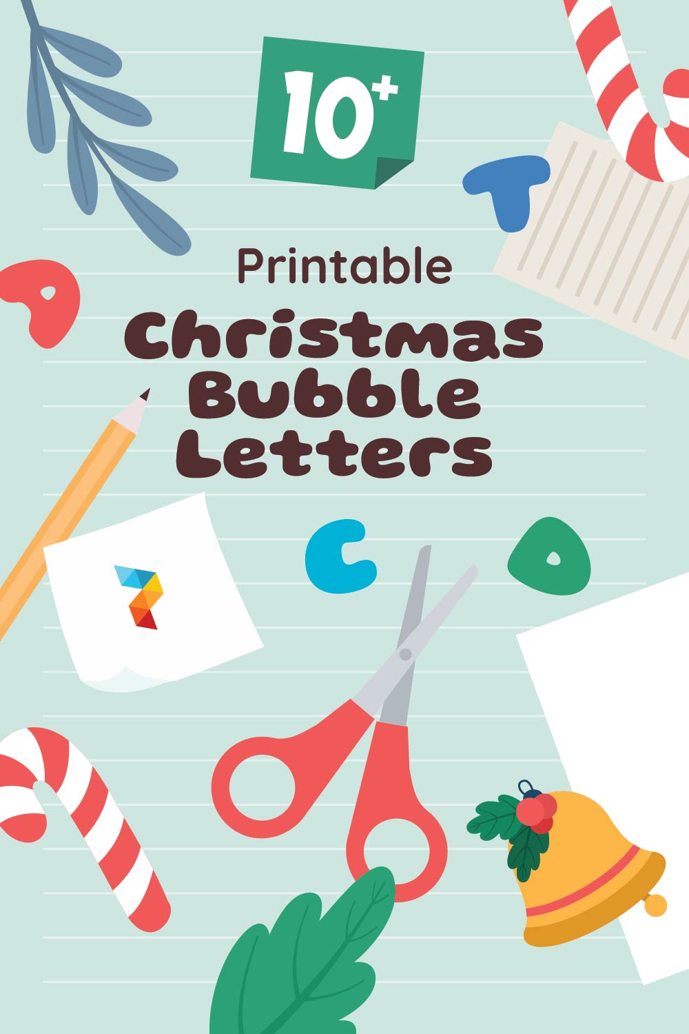 Christmas Bubble Letters