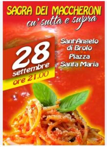 La prima locandina della Maccheroni "cu sutta e supra"