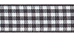 Plaid Ribbon Black 