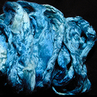 Dyed silk fiber image