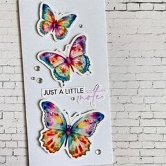 Rainbow Butterfly Mini Slimline Cards