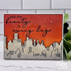 City skyline card