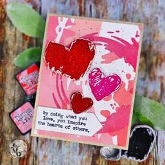 Artsy Hearts card