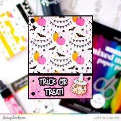 Trick or Treat Cute Pumpkin Card