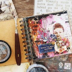 Art Daily Mixed media book