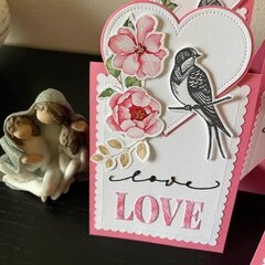 Valentines Day A2 grown-up elegant card - Gina K brand - to give a wife or mom, daughter, aunt or sister.