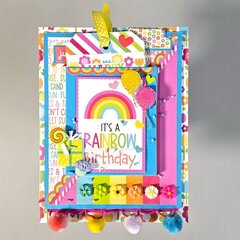 Birthday Rainbow tag/card