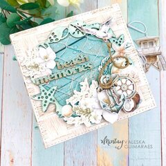 Mini album with Coastal Memories collection and Chippies by Valeska Guimaraes