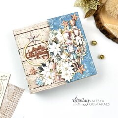 Mini album with Christmas Blessings collection by Valeska Guimaraes