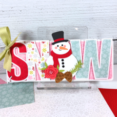 Winter Snowman Scrapbook Album