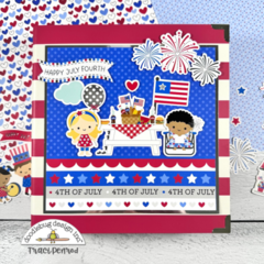 Happy July 4th Scrapbook Album Kit