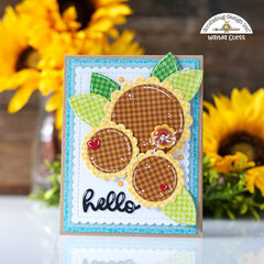 Cheerful Gingham Sunflowers Card!