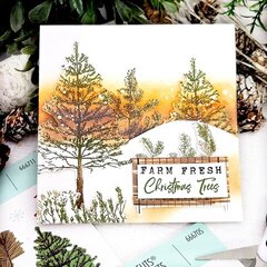 Winter Sunset Card featuring Sizzix + 49 and Market